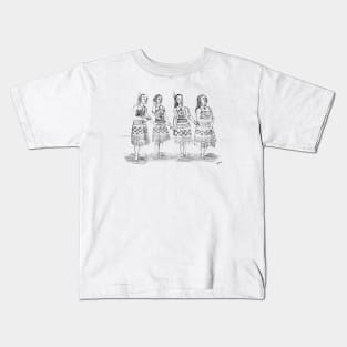 Maori women pohiri Kids T-Shirt